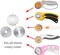 45mm Crochet Edge Rotary Cutter Blades, Skip Stitch Rotary Blades Fits , Perforating Rotary Replacement Blade, Pack of 6